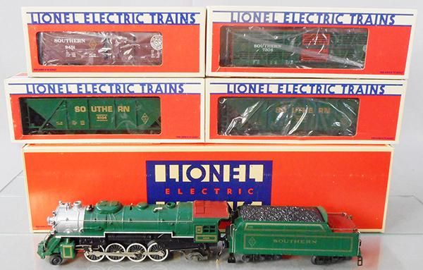 LIONEL FAMOUS AMERICAN RR TRAIN SET: O ga, 8309 Southern Mikado loco & tender, w/freight cars 2 #6104, 7304, 9451, orig boxes & inserts, C8-9.