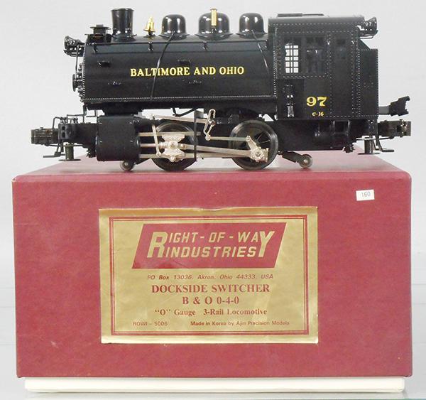 RIGHT OF WAY B&O DOCKSIDE SWITCHER: O ga, orig box & insert, C8.