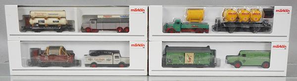 4 MARKLIN MUSEUM CARS: HO ga, 2003, 2004, 2005, 2006, orig boxes & inserts, C9.
