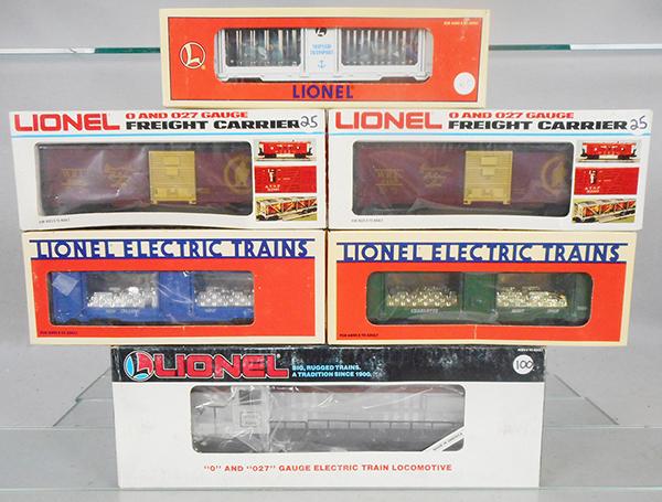 LIONEL TRAIN SET: O ga, 18809 Susquehanna loco w/cars 2 #9466, 19856, 19419, 7522, orig boxes & inserts minor wear, C8.