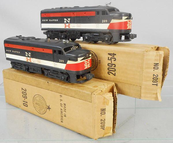 LIONEL 209 NEW HAVEN ALCOS: 209P & 290T, test run, C9.
