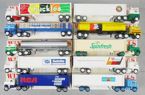 10 WINROSS TRACTOR TRAILERS: all different, orig boxes & inserts, C9.