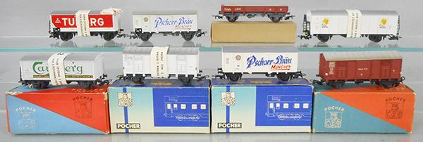 8 POCHER FREIGHT CARS (1 of 1)