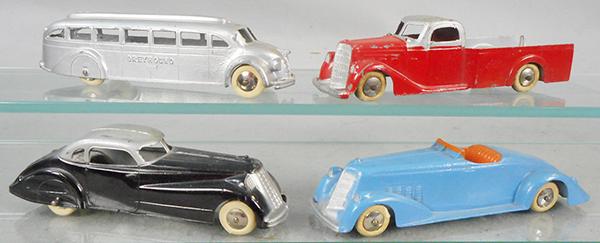 4 TOOTSIETOY JUMBO VEHICLES (1 of 2)