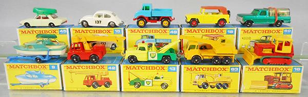 10 MATCHBOX VEHICLES (1 of 1)