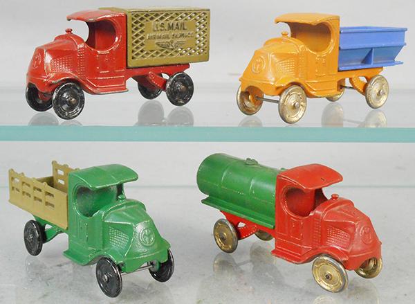 4 TOOTSIETOY MACK TRUCKS (1 of 1)