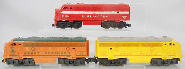 3 AMERICAN FLYER F9 DIESELS (1 of 2)