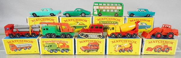 9 MATCHBOX VEHICLES (1 of 1)