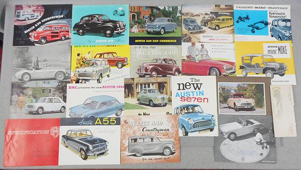 20 AUSTIN AUTO BROCHURES (1 of 1)