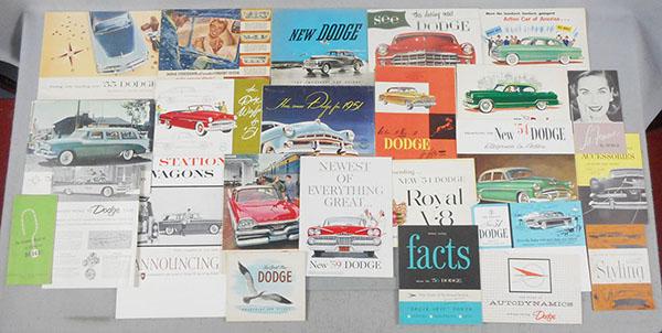 25 DODGE AUTO BROCHURES (1 of 1)