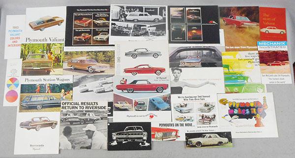 25 PLYMOUTH AUTO BROCHURES (1 of 1)