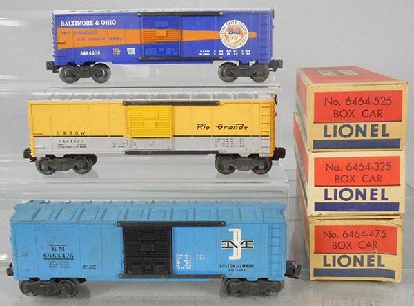 3 LIONEL 6464 BOX CARS (1 of 1)