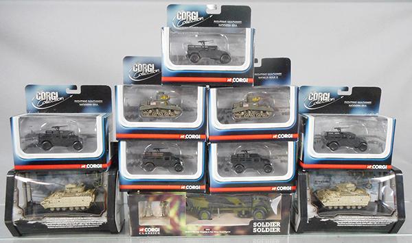 10 CORGI MILITARY VEHICLES (1 of 1)