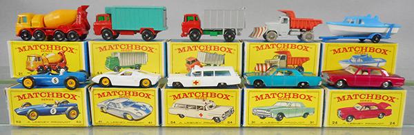10 MATCHBOX VEHICLES (1 of 1)