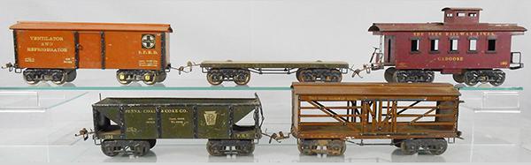 5 IVES FREIGHT CARS (1 of 2)