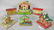 6 LITHO TIN TOYS