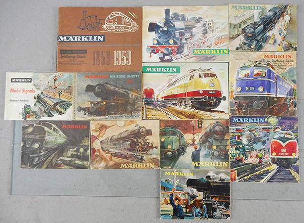 MARLKIN CATALOGS & TRACK GUIDES: 2 Track Guides, catalogs 1950D, 1951D, 1952E, 1953E, 1956E, 1959D, 1960/61D, 1962/63D, 1966/67E, 1967/68D, C6-8.