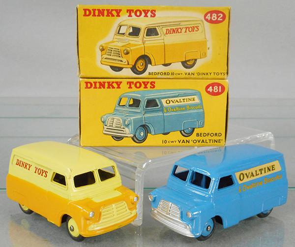 2 DINKY BEDFORD ADVERTISING VANS (1 of 2)