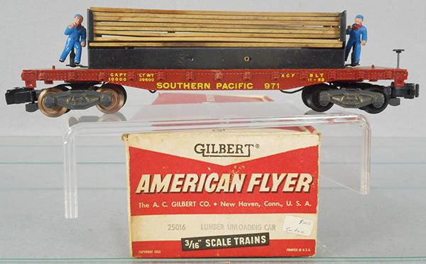 AMERICAN FLYER 25016 LUMBER UNLOADING CAR (1 of 2)
