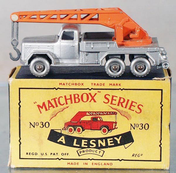 MATCHBOX LESNEY 40B4 CRANE: orig box minor wear, C9.
