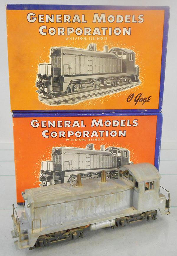 2 GENERAL MOTORS 4000 DIESEL SWITCHERS: O ga, 1 partially assembled, 1 unassembled, orig boxes minor wear, C7-9.