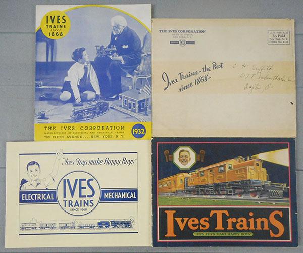3 IVES CATALOGS: 1932 w/mailer, 1931, 1926, clean & crisp, C7-8.