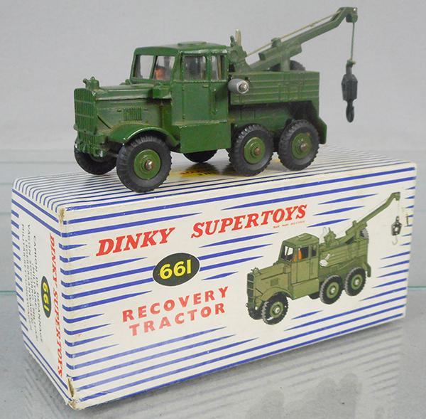 DINKY 661 RECOVERY TRACTOR: green, orig box & insert minor wear, C9.