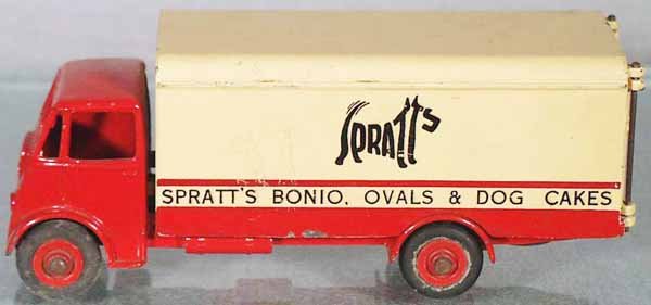 DINKY 514 GUY SPRATT'S VAN: mildew on tires, minor wear, C5.