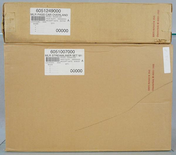 LIONEL CENTURY CLUB UP M-10000: O ga, 51007 3-car set, 51249 extra coach, orig boxes sealed in shipping carton, C10.