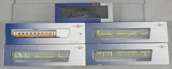 ROCO & TILLIG BAHN TRAIN SET: HO ga, 2-rail, Roco 62297 loco, Tilligbahn 74822 & 3 #70019, orig boxes & inserts minor wear, C8.