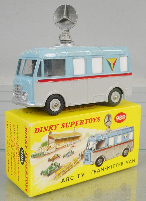 DINKY 988 ABC TV VAN: w/antenna, orig box, C9.