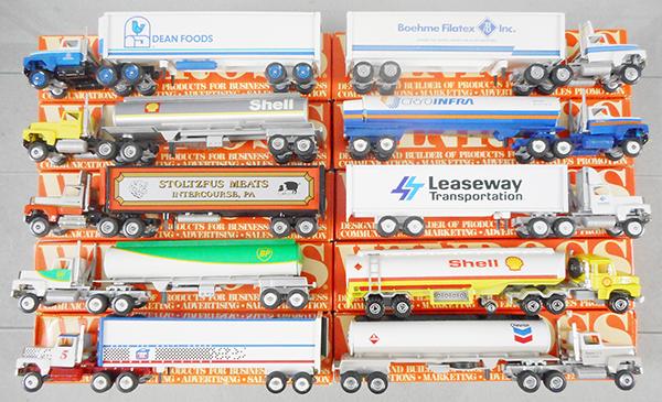 10 WINROSS TRACTOR TRAILERS: all different, orig boxes & inserts minor wear, C9-10.