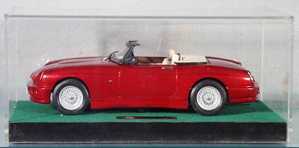 RAE-1 MODEL MGR-8: die cast, red, mounted in plexiglass case, C9.