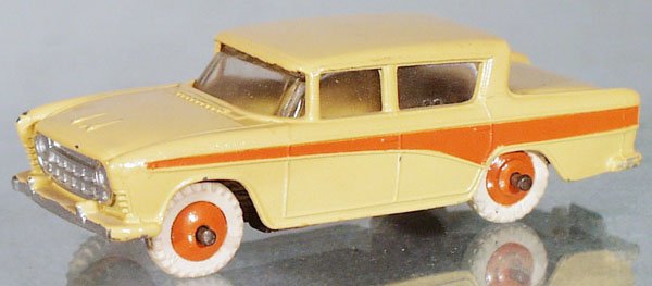 DINKY 173 NASH RAMBLER: tan & orange, this auto is either a custom converted station wagon or a factory prototype sample, C6-7.