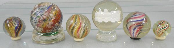 6 VINTAGE GERMAN MARBLES (1 of 1)