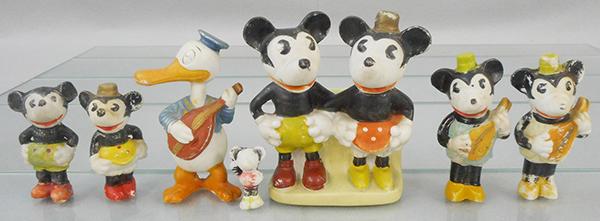 7 MICKEY MOUSE BISQUE FIGURES (1 of 2)