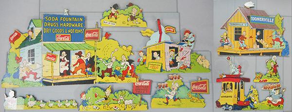 TOONERVILLE COCA COLA CARDSTOCK DISPLAY (1 of 1)