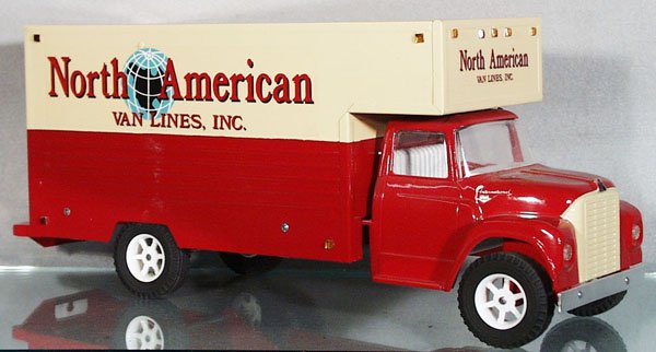ERTL NORTH AMERICAN VAN LINES TRUCK: die cast & pressed steel, customized, 18 in long, C8-9.