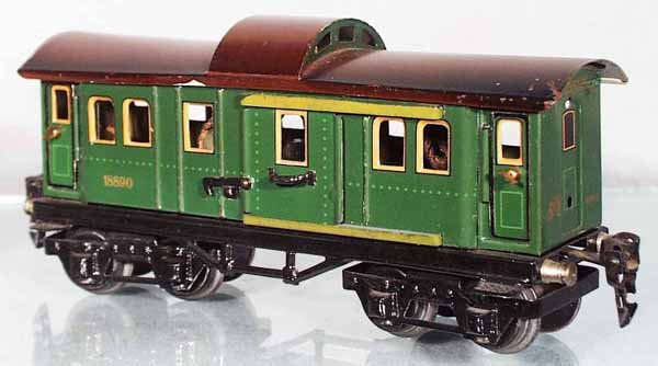 MARKLIN 18890 BAGGAGE: O ga, handpainted tin, w/orig lighting kit, C8.