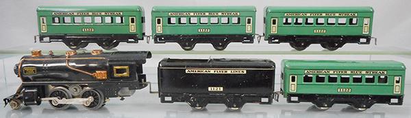 AMERICAN FLYER 7550 BLUE STREAK TRAIN SET (1 of 3)
