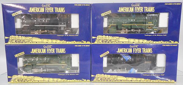 4 AMERICAN FLYER LOCOS: S ga, 48039 B&O, 2 #42564 Reading, 42563 Bethlehem Steel dockside switchers, orig boxes & inserts, C9.