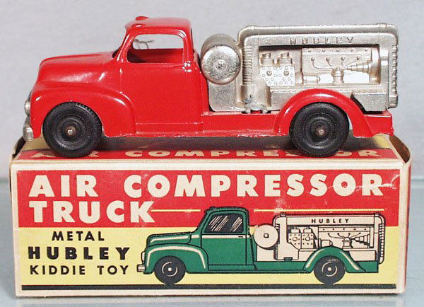 HUBLEY 466 FORD COMPRESSOR TRUCK: die cast, red, orig box minor wear, C8.