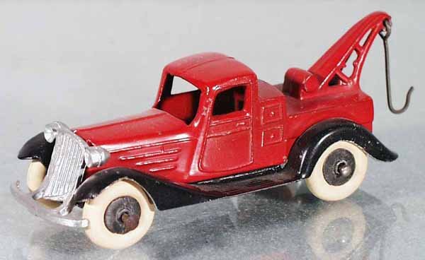 BIRK GRAHAM WRECKER: Denmark, die cast w/tin chassis, 3 3/4" long, restored, C8.