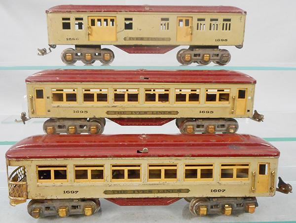 3 IVES PASSENGER CARS (1 of 2)