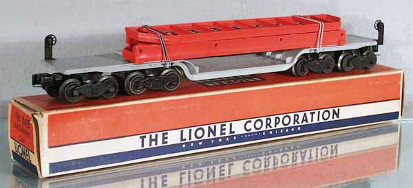 LIONEL 6418 MACHINERY CAR: O ga, unrun, orig box minor wear, C8-9.
