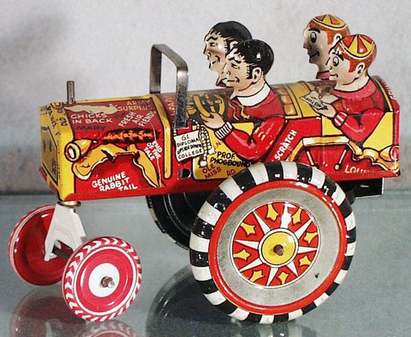 003: MARX OLD JALOPY: litho tin, clockwork working, 6" long, C8.
