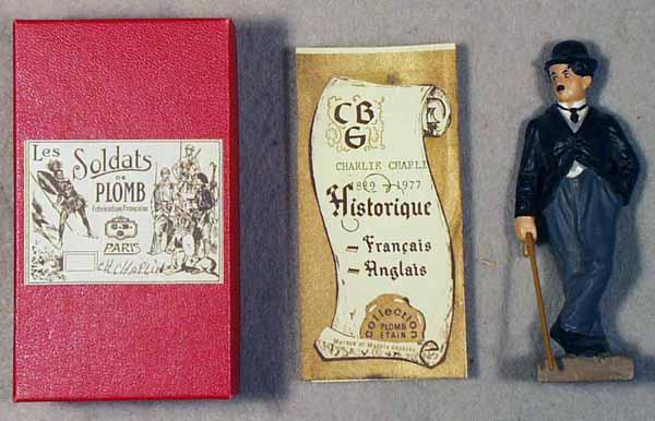 MIGNOT CHARLIE CHAPLIN: 4 1/4" tall, orig box, C9.