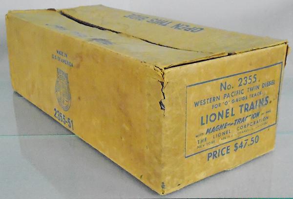 LIONEL 2355 WESTERN PACIFIC MASTER CARTON (1 of 2)
