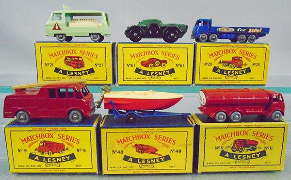 6 MATCHBOX LESNEY VEHICLES (1 of 2)