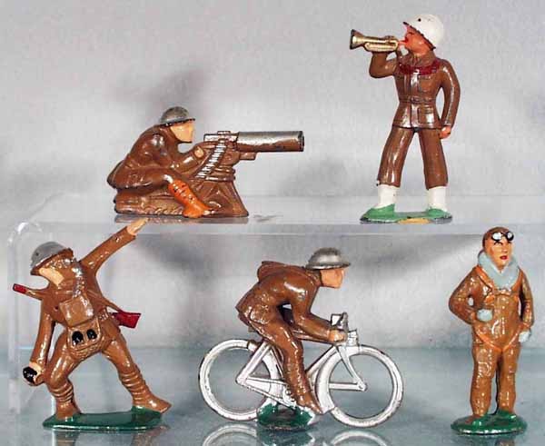 MANOIL & BARCLAY DIMESTORE SOLDIERS: M41, B80, M56, M79, B215, C5-6.